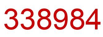 Número 338984 imagen rojo