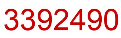 Number 3392490 red image