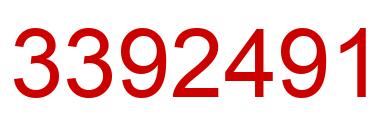 Number 3392491 red image