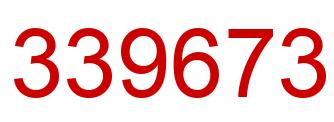 Number 339673 red image