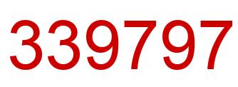 Number 339797 red image