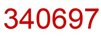 Number 340697 red image