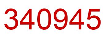 Number 340945 red image