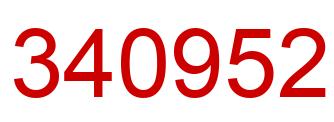 Number 340952 red image