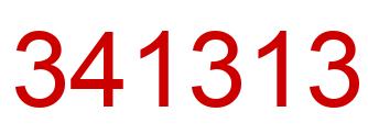 Number 341313 red image