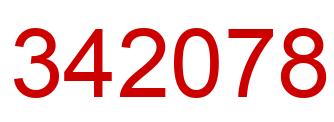 Number 342078 red image