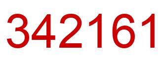 Number 342161 red image