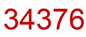 Número 34376 imagen rojo