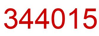 Número 344015 imagen rojo