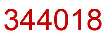 Número 344018 imagen rojo