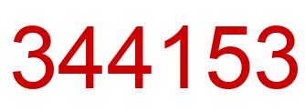 Número 344153 imagen rojo