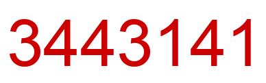 Number 3443141 red image