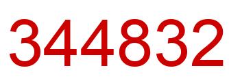 Número 344832 imagen rojo