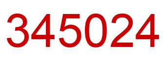 Number 345024 red image