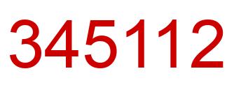 Number 345112 red image