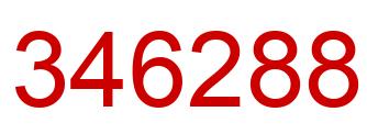 Number 346288 red image