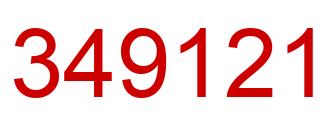 Number 349121 red image