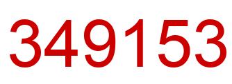 Number 349153 red image