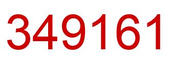 Number 349161 red image