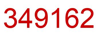 Number 349162 red image