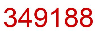 Number 349188 red image