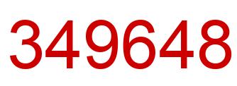 Número 349648 imagen rojo