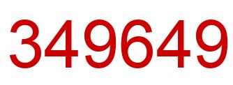 Número 349649 imagen rojo