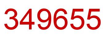 Número 349655 imagen rojo