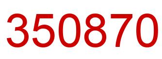Número 350870 imagen rojo