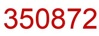 Número 350872 imagen rojo