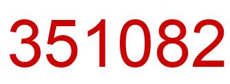 Number 351082 red image