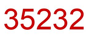 Número 35232 imagen rojo