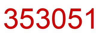 Número 353051 imagen rojo