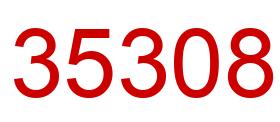 Número 35308 imagen rojo