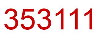 Número 353111 imagen rojo