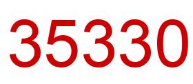 Número 35330 imagen rojo