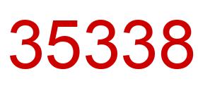 Número 35338 imagen rojo