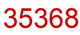 Número 35368 imagen rojo