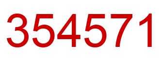 Number 354571 red image