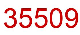 Número 35509 imagen rojo