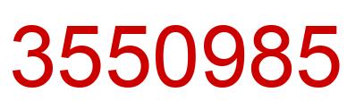 Number 3550985 red image