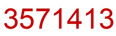Number 3571413 red image