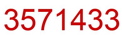 Number 3571433 red image
