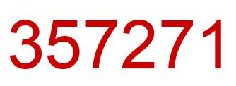 Number 357271 red image