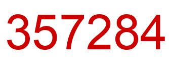 Number 357284 red image