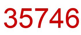 Número 35746 imagen rojo