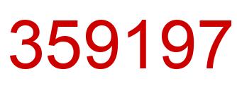 Número 359197 imagen rojo