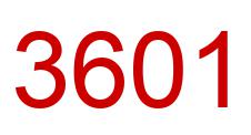 Number 3601 red image