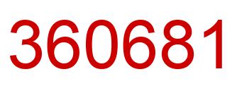 Número 360681 imagen rojo