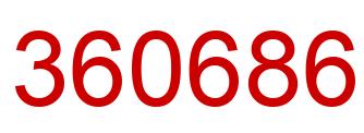 Número 360686 imagen rojo